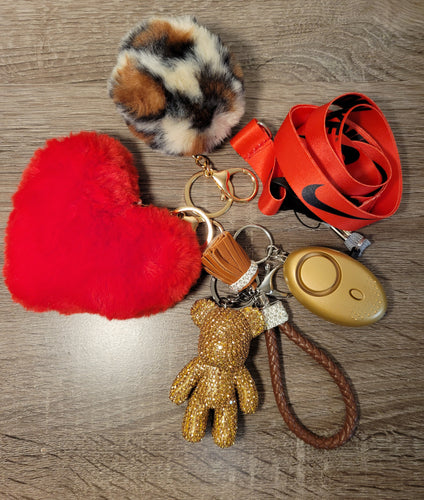 Red Teddy Keychain